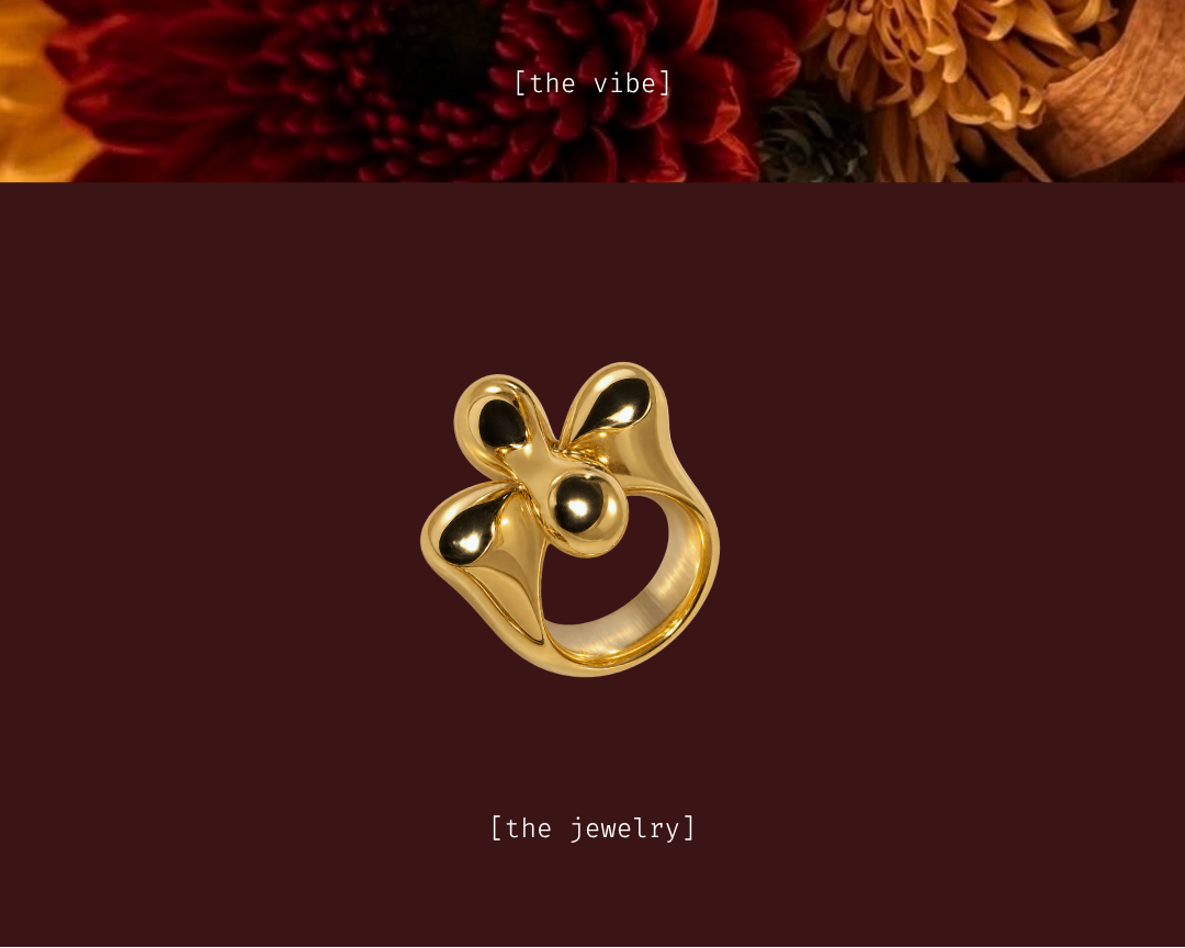 GOLDEN PETAL RING